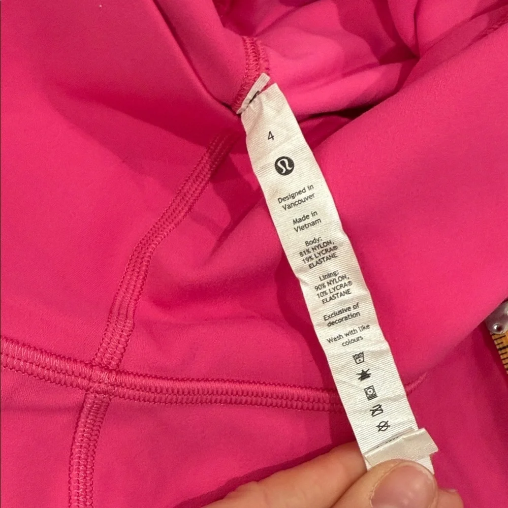 Lululemon Hot Pink Leggings size 4